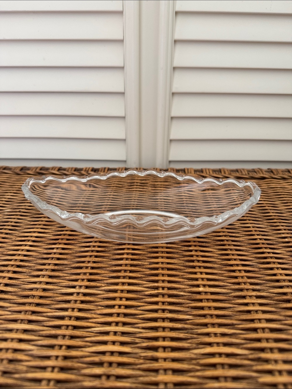 Fostoria Century glass relish or pickle dish